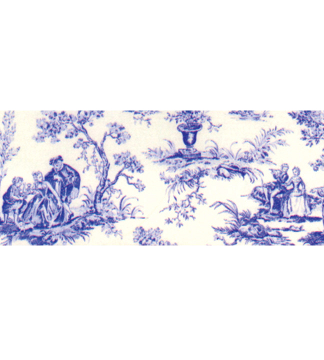 Blue Toile Tablecloth 120"L x 60"W